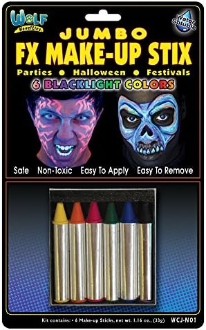 Jumbo Neon/Blacklight FX Make-Up Stix image 2