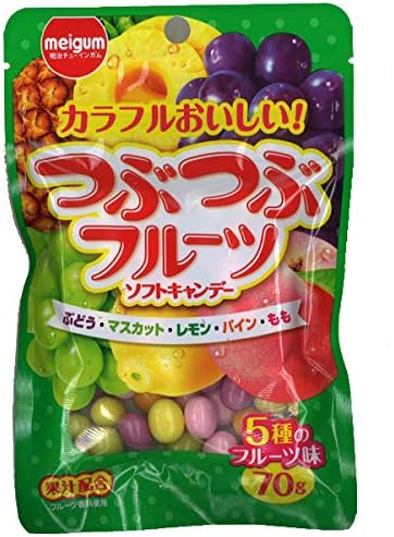 Meiji chewing gum pebbly fruit 70gX10 bags