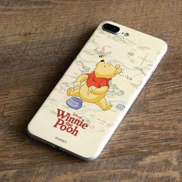 Skinit Decal Phone Skin Compatible with iPhone 8 Plus - Officially Licensed Disney Winnie The Pooh Hundred Acre Wood Design