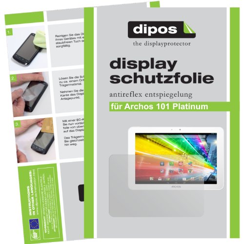 dipos I Schutzfolie matt kompatibel mit Archos 101 Platinum Folie Bildschirmschutzfolie