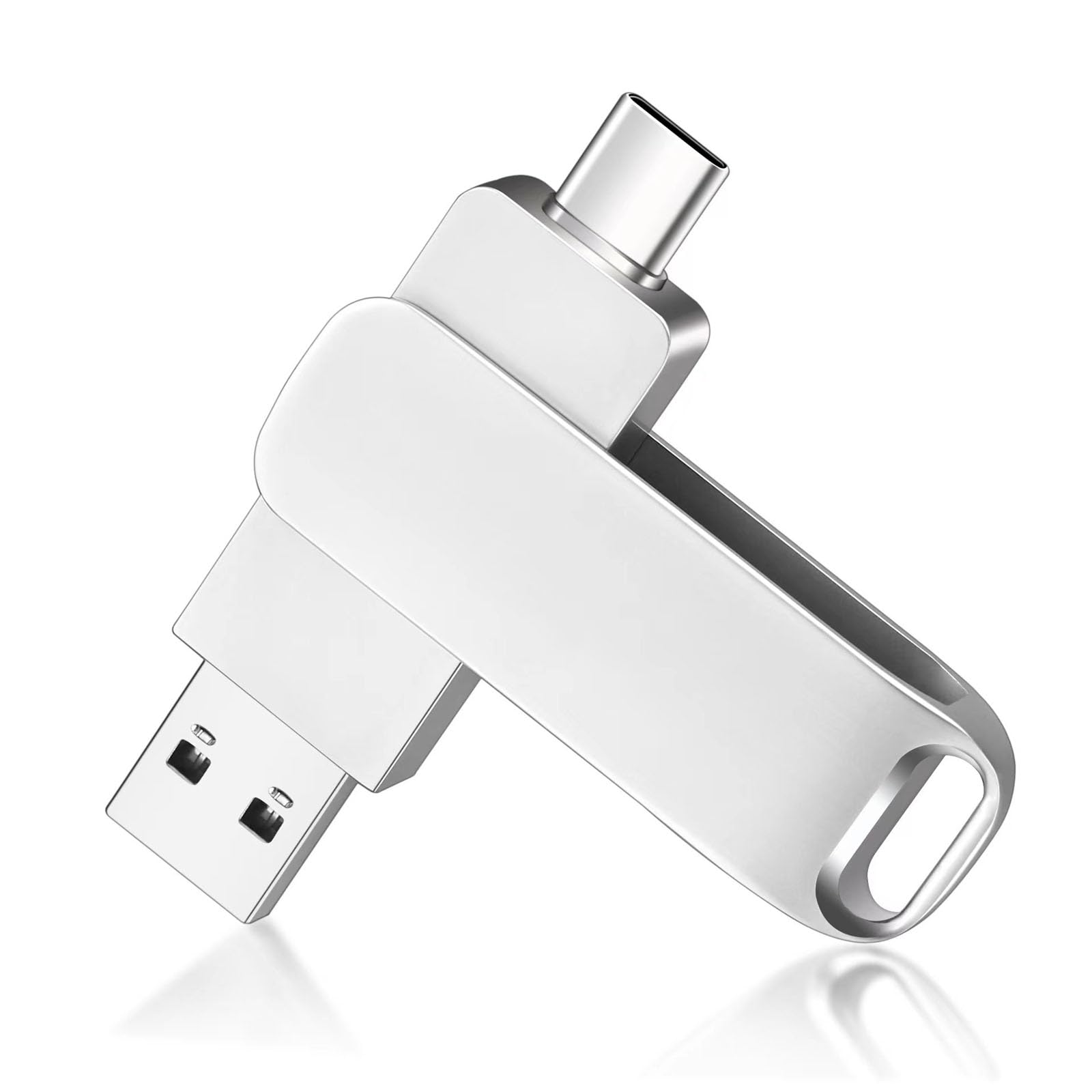 [LUYING] USBメモリ 32GB USB2.0・Type-C Windows Mac PC 容量不足解消 スマートフォン タブレット 外付けメモリ 小型 360度回転式 合金製 防水 防塵 耐衝撃 携帯便利