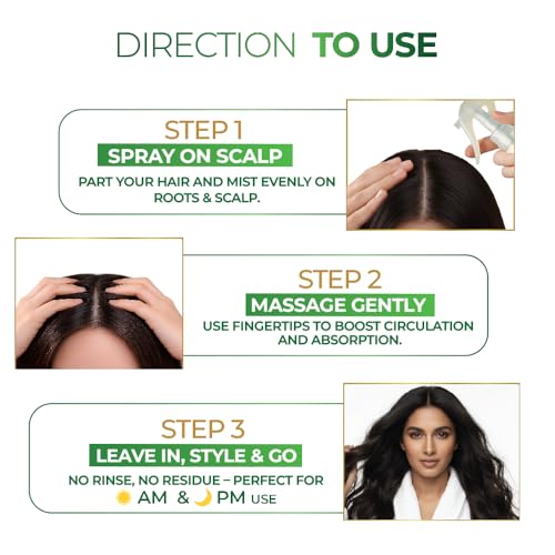 Image of Streax Rosemary Hair Spray - 200ml , 100% Natural Extracts For Hair Growth , Stronger & Thicker Hair, Reduces Hair Fall , Nourishes Scalp & Stimulates Roots , Non-Sticky , Sulphate & Paraben-Free, Rosemary Water Spray for Hair Growth