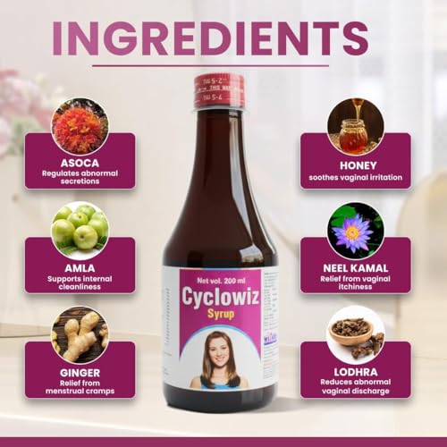 Image of Ayurvedic Syrup - Pack of 2 (400ml) for Women Health Uterine Tonic Controls Itching, Irritation of Vaginal Region Inflammation & Infection | Abnormal White Vaginal Discharge | Useful Overall Female Body Weakness