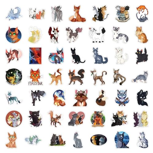 100PCS Cat Warrior Stickers - Image 4