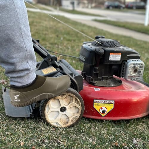 8 Fans Men's Garden Shoes Waterproof Rain Boots Neoprene Muck Mud Shoes with Memory Foam Insoles for Gardening, Farming3