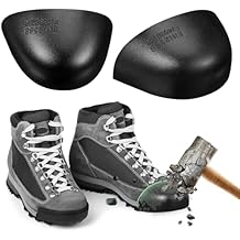 SHINEOFI 1 Pair Steel Toe Caps, Universal Anti-Smash Puncture Metal Toe Cover Safety Shoe Protector Guards for Work Boots & Sneakers