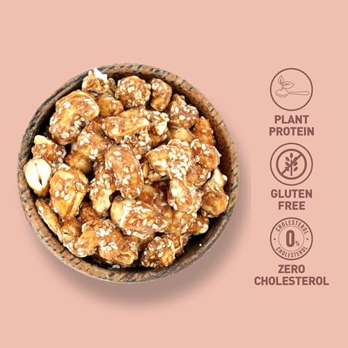 Image of Nourish Organics Honey Roasted Cashews 100gm Pack of 1 Sweet and Nutty Snack| Healthy and Nutrient Rich | No Refined Sugar | Clean Label