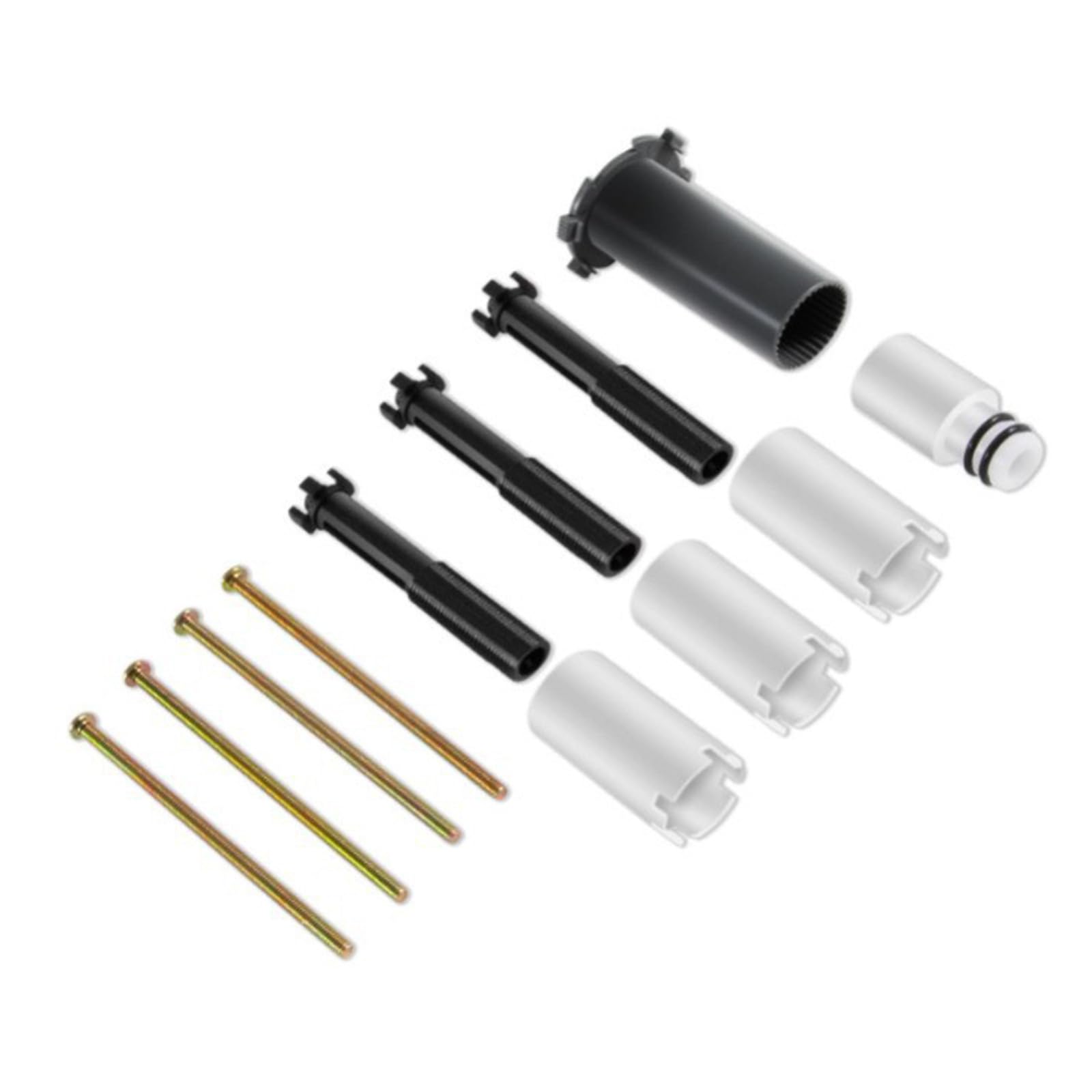 YROHGKPN Rustproof Bathroom Fixture Extension Set Suitable for Various Water Systems Quick Setup Guide for Easy Installation Faucet Expansion Accessory