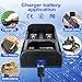 18650 Battery Charger,LCD Display Charger for 3.7V Li-ion Battery 18650,26650,21700,18500,18350,16650 1.2V LiFePO4 Ni-MH Ni-Cd A AA AAA Rechargeable Batteries(Battery not Included)