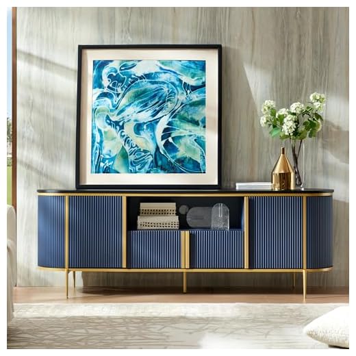 OKD Luxury 70" Fluted TV Stand