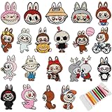 Ruikdly 20 Pièces Patch Thermocollant Enfant, Ecusson Thermocollant Adulte, Ecusson a Coudre, écussons Brodés pour T Shirt Jeans Vêtement Chapeau Sac à Dos Veste D'Enfant