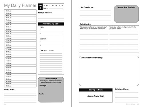 Innerguide Life Coach In A Book, Jump-Start Your Goals In 90 Days! Motivation & Success Planner #TOP1