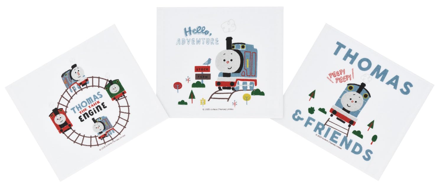 Skater Thomas Hot Towels, Set of 3