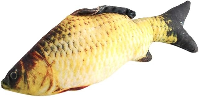 GOTOTOP Simulation Fish Plush Pillow-Soft Fish Toy Stuffed Cushion Oversized Pillow Creative Gift Home Decor Children's Room Decoration(60CM)