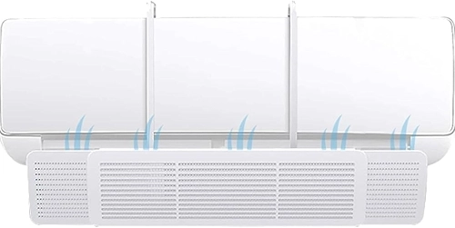 Defletor De Ar Condicionado Split Tamanho Ajustável De 70cm A 110cm Com Ajuste De Ângulo 180 Graus