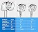 INAVAMZ 2-in-1 Shower Heads with Handheld Spray Combo: 10” Rainfall Shower Head & Hand Held Shower Head, 9 Spray Settings Detachable Shower Head with ON/OFF Switch and 15-Stage Filter