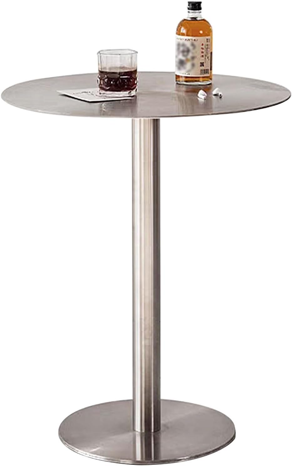 High Bar Table Bistro Table Bar Table 40cm/50cm Outdoor Bistro Pub Table, Round Shape Metal Base Included, Waterproof Cocktail Table, for Living Room, Coffee Shop, Balcony and PatioUse