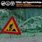 YRHome 1 x 50m Absperrzaun Kunststoff Grün Bauzaun Warnzaun Warnnetz mobiler Hundezaun Auffangnetz Wildzaun Fangzaun Sicherheitsnetz Fangnetz Baustellnetz Hühnerzaun Schutznetz für Garten camping