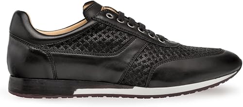 Vista 13 de Mezlan - Maxim - Zapatilla de vestir de lujo para hombre - Gamuza en relieve y piel de becerro lisa - Hecho a mano en España Azul