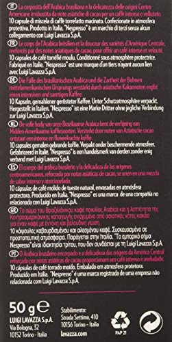 Lavazza Cápsulas de Café Compatibles Nespresso Espresso Deciso, Paquetes de 10 x 10 Cápsulas (Total: 100 Cápsulas) - Imagen 3