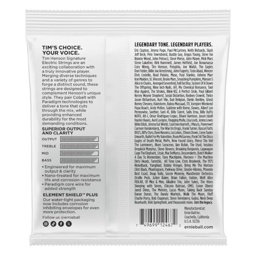 Ernie Ball Tim Henson Slinky Cobalt Electric Guitar Strings 9.5-46 Gauge, metallic - Image 2