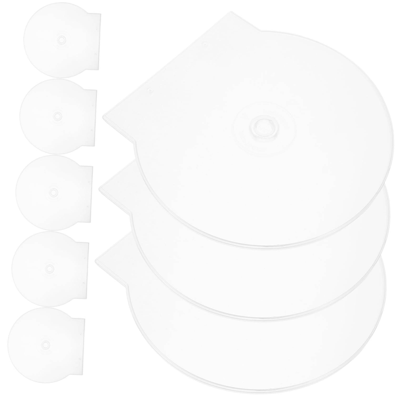 Ciieeo Custodia per CD Rigida Design Rafforzato, Custodia Trasparente per 50 Dischi, Organizzatore per Dischi Portatile
