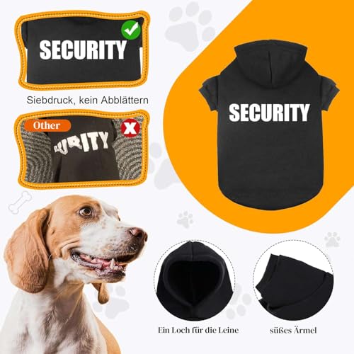 SOADKP Hunde Pullover Kapuzenpulli mit Fleece– Warme Hoodies & Mantel für Mittelgroße Hunde – Bequemer Kapuzenpullover Weicher Hundesweatshirt (Schwarz+Grau/6XL)