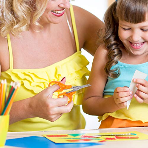 Detail Craft Scissors Set Stainless Steel Scissors Straight Tip Scissors Curved Tip Scissors With Protective Cover For Facial Hair Trimming, Sewing, Crafting, Diy Projects (6 Pieces) #TOP6