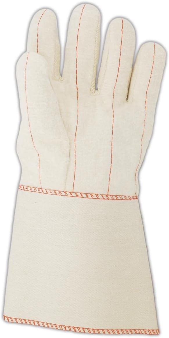 MAGID 95KGT Heater Beater 20 oz. Cotton Canvas Hot Mill Gloves, Men's (Fits Large), Natural, Men's (Fits Large) (Pack of 36) - Image 2