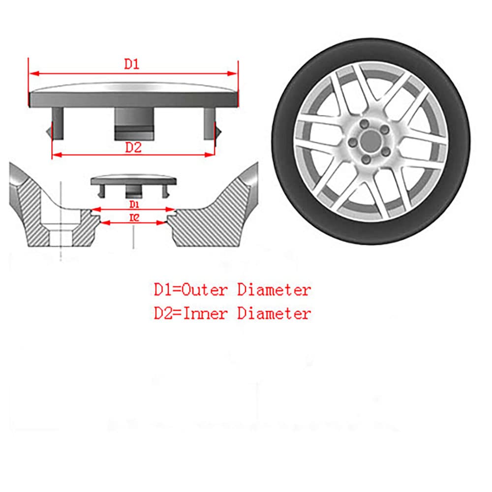 Set 4 Coprimozzi In Alluminio E ABS Per Audi A3 A4 A5 A6 A7 A8 S4 S6 – Diametro 135 Mm, Decorativi E Resistenti