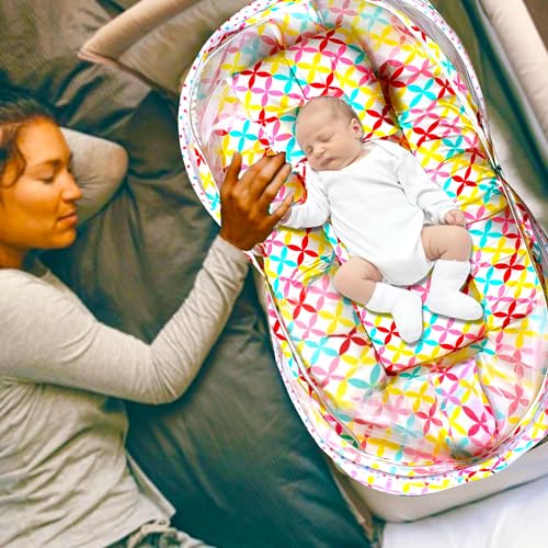 Image of VParents MIte (Flower) Cotton Bedding Set & Mosquito Net