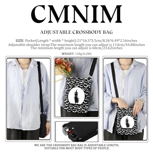 CMNIM Witch Crossbody Bag - Witch Gifts for Fans, Meditation & Halloween Party Favors2