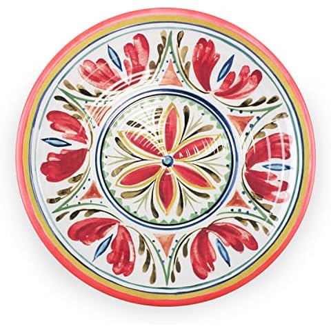 Purely Home Mediterranean Round Serving Platter Cover
