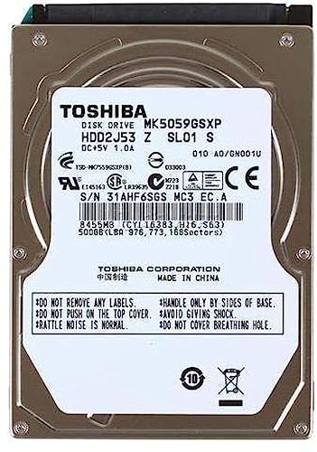 Toshiba Hard Drive 500gb SATA 2.5 MQ01ABF050 5400RPM Laptop 8Mo
