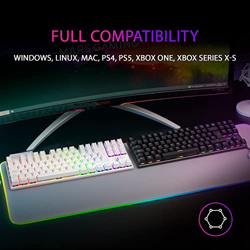 MK80 Nero, Tastiera Gaming Meccanica TKL FRGB, Antighosting, Switch Meccanico Blu, Lingua Spagnola - Tastiera gaming - Immagine 5