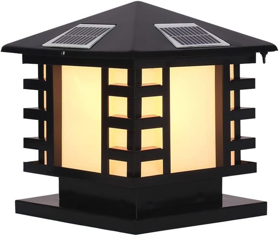 Lampadaire solaire de jardin étanche 40cm pour éclairage extérieur villa