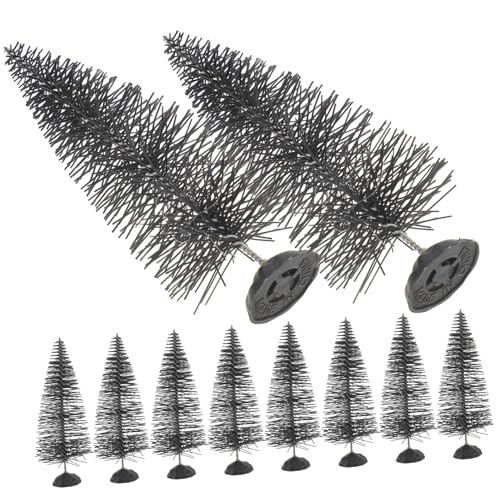 Arbres d'halloween miniatures noirs pour créer une table de fête effrayante et réaliste