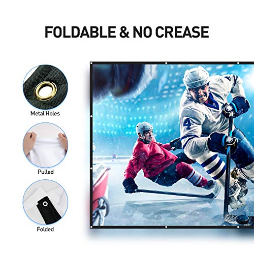 NIERBO Projektorleinwand für Projektoren 250 Projektionsbildschirme 16 9 Universal Projektorleinwand 553 x 311 cm