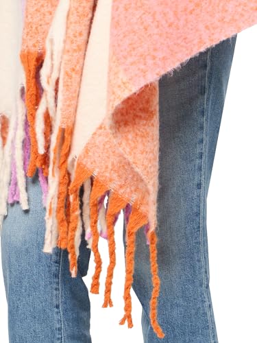 Mud Pie Cachecol feminino brilhante, Laranja, Tamanho Único