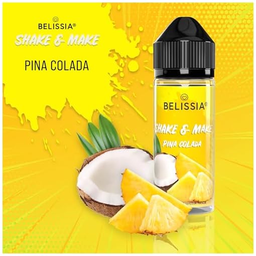 Belissia Shake and Make - Pina Colada - Hochdosiertes Lebensmittel Aroma 10ml mit praktischer Schüttelflasche zum mischen. Für Lebensmittel, Kochen, Backen, Hobby, Raumerfrischung uvm. – Bild 4