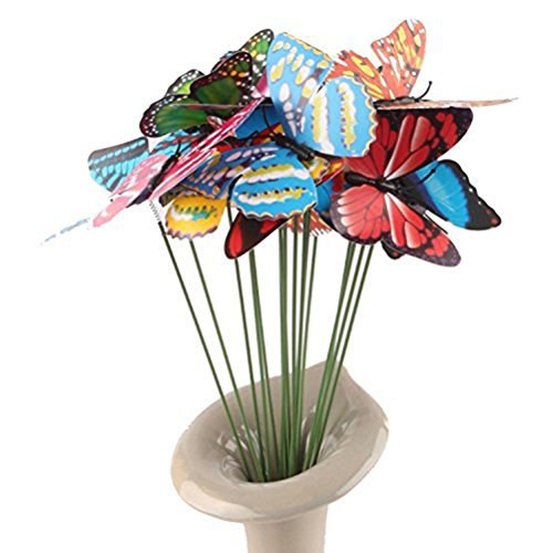Ultimate Garden Butterflies On Sticks Jardim Jardinagem Decoração Vaso Decoração de Pátio (Cor Aleat