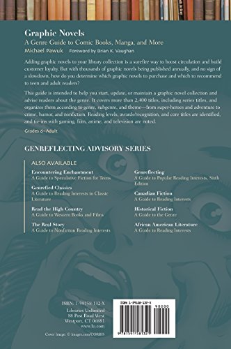 Graphic Novels: A Genre Guide To Comic Books, Manga, And More (Genreflecting Advisory Series) #TOP1