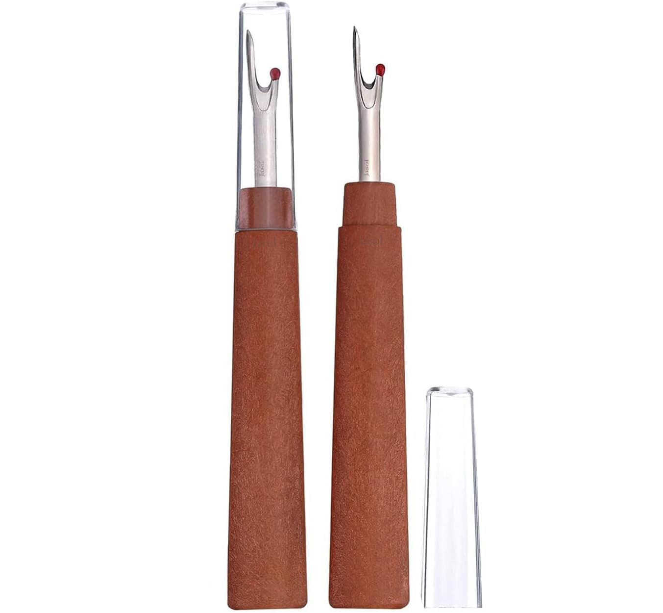 Jasol Sewing Tool Seam Ripper Uses Stich Opener Full Range for Sewing Crafting (Pack of 2 Big Seam Ripper Brown)