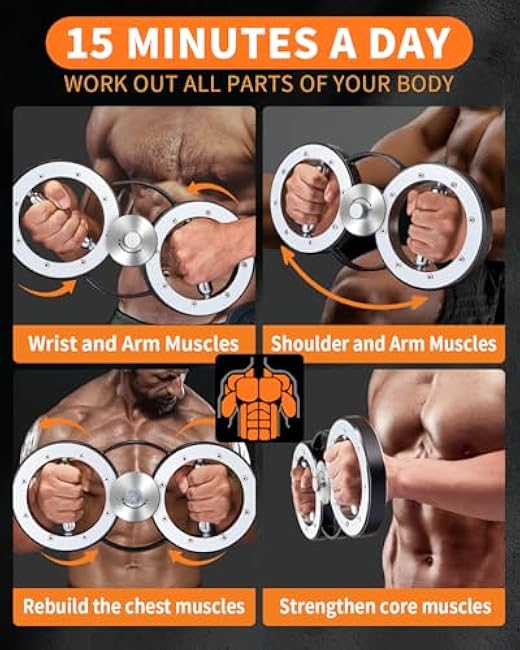 Burn Machine Arm Rotator ¨C 12LB Forearm & Shoulder Trainer for Boxing, Strength & Endurance Workouts, 360¡ã Spin Equipment for Men & Women, Home or Gym Use