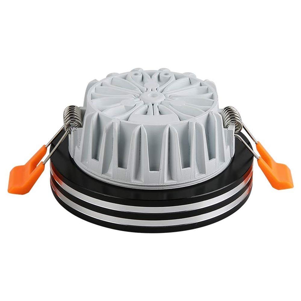 TCHAUSGZUS 3W/7W/12W Spotlight Aluminum Spotlight Anti-fog Design Panel Statement Light LED Downlight for Commercial Home Lighting Luxury (Color : 6000K White Light_30W) (Color : 6000k White L
