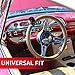 Custom Accessories 16258 Black 8-Ball Style Steering Wheel Spinner Knob