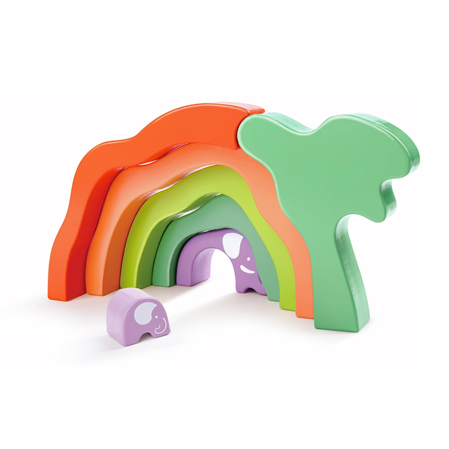 Amazon.co.jp: Hape E0489 Colorful Arch, Elephant, 1.2 x 9.4
