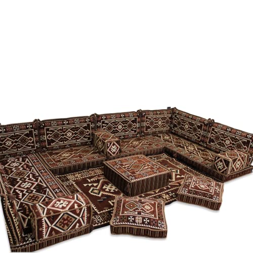 Arabic U Shaped Floor Sofa,Arabic Floor Seating,Arabic Floor Sofa,Arabic Majlis Sofa,Arabic Couches,Floor Seating Sofa Ma 41 (Standard Quality Foam) #TOP2