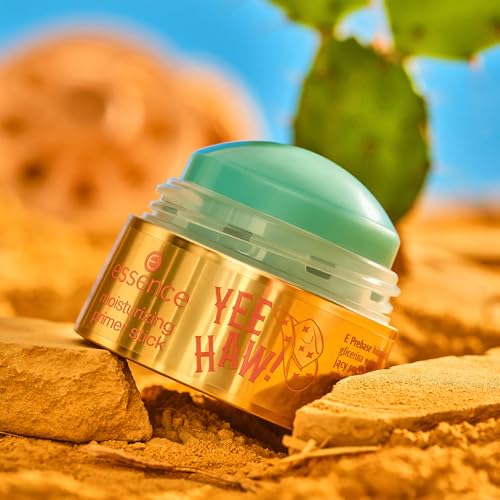 essence YEE HAW! moisturizing primer stick, Nr. 01, Transparent, feuchtigkeitsspendend, langanhaltend, vegan, ohne Parfüm, ohne Alkohol, ohne Parabene, 1er Pack (10.2g)