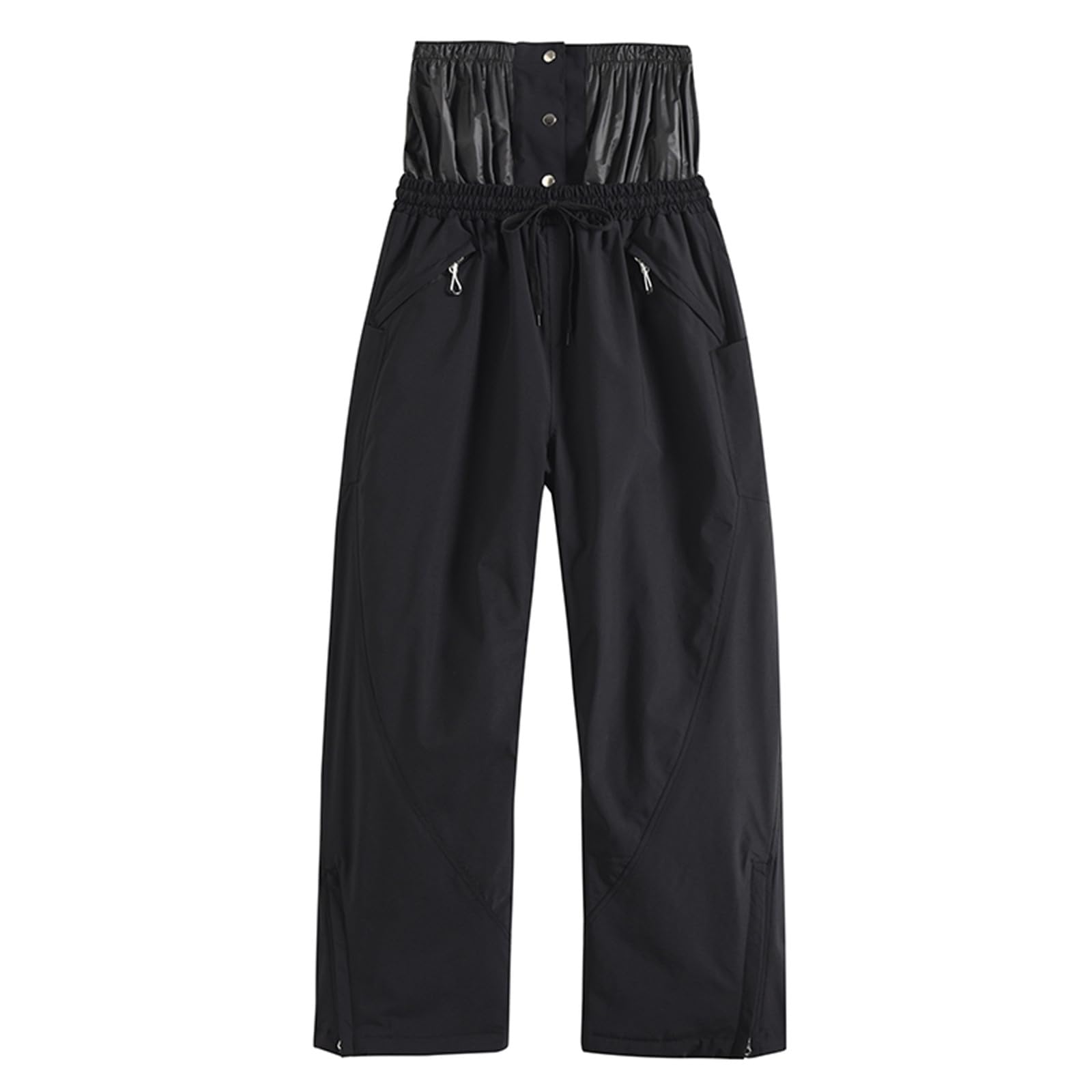 Genérico Pantaloni da sci per uomo e donna spessi Pantaloni da snowboard larghi Oversize impermeabili antivento traspiranti e caldi pantaloni da pattinaggio